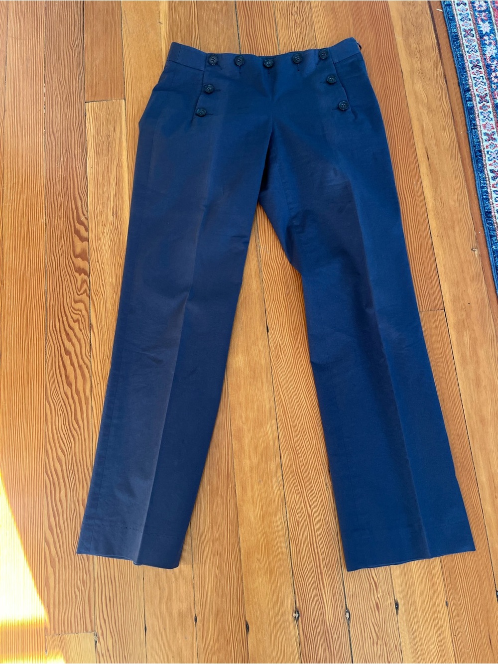 Theory Navy Sailor-Button women’s Dress Pants